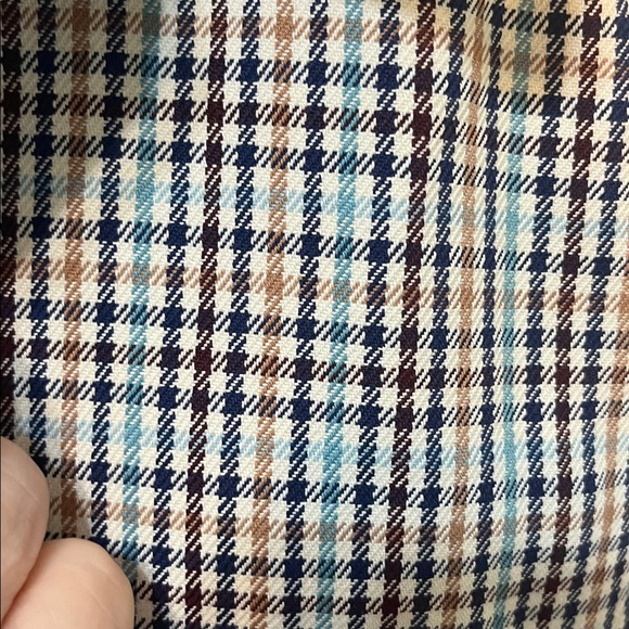 Talbots Mac Lined Jacket NWT Plaid Checkered Hidden Buttons Back Pleat Pockets - Picture 5 of 12